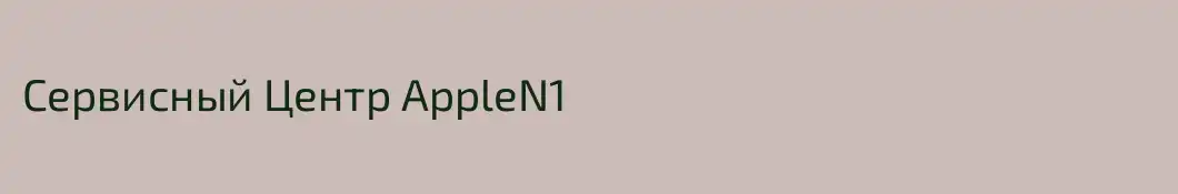 Сервисный Центр AppleN1